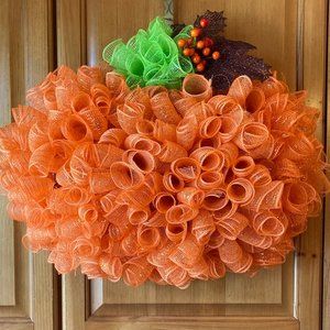 New Hand Crafted Pumpkin Wreath